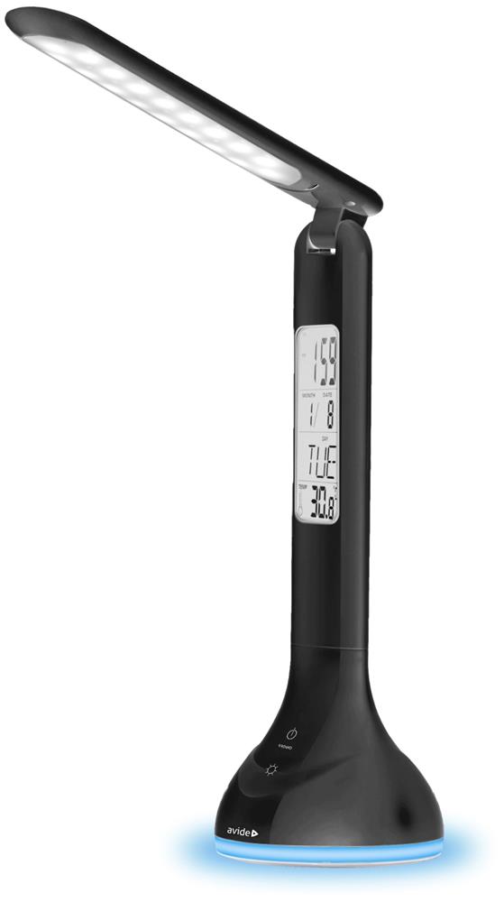 Stolní LED lampa 4W s RGB podsvícením + Kalendář Černá